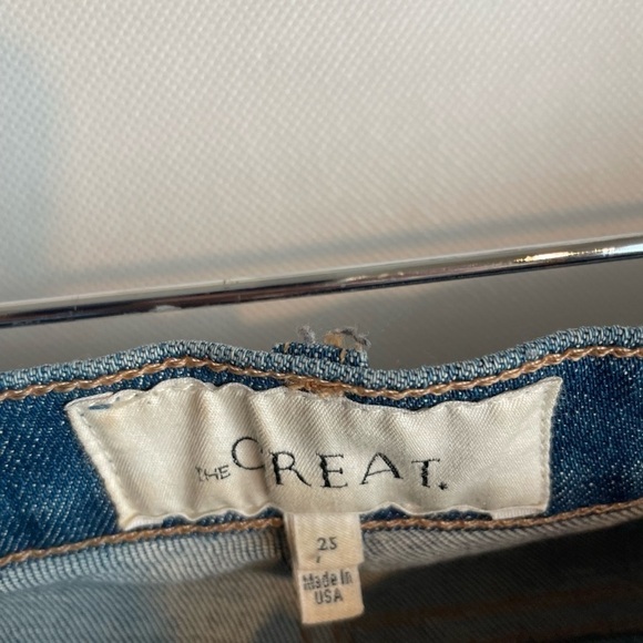 THE GREAT The Almost Skinny Jean Size 25 Denim Blue USA - Picture 4 of 6
